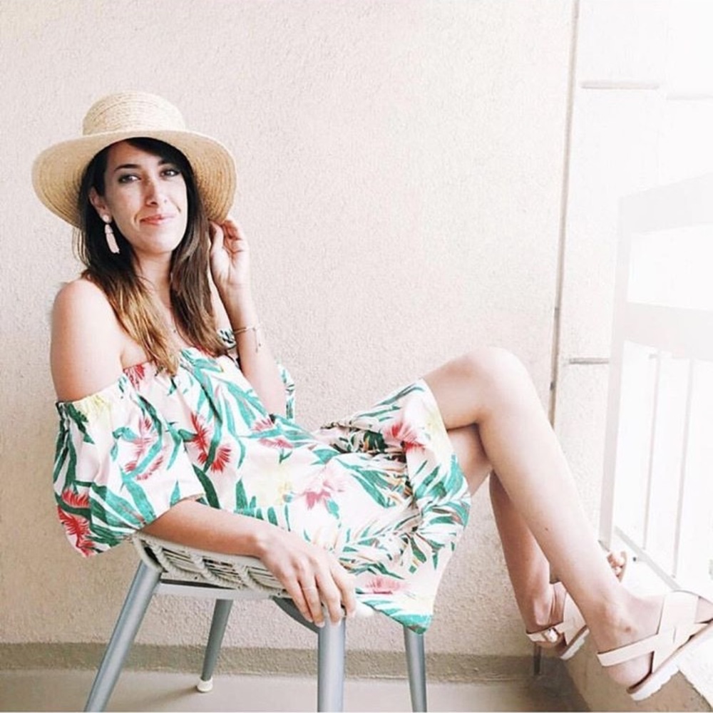 ASOS off shoulder floral dress